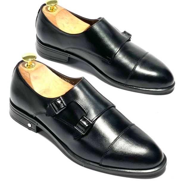 Giày tây nam công sở cao cấp da bò thật bảo hành 12 tháng kiểu dáng double monk strap lịch lãm - Mã T78