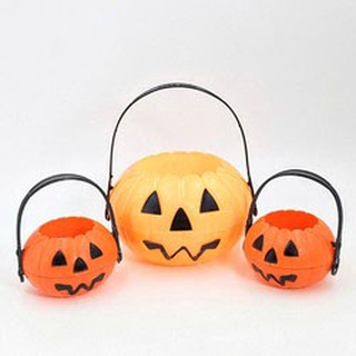 Giỏ bí ngô đựng kẹo Halloween - Giỏ bí ngô trang trí Halloween