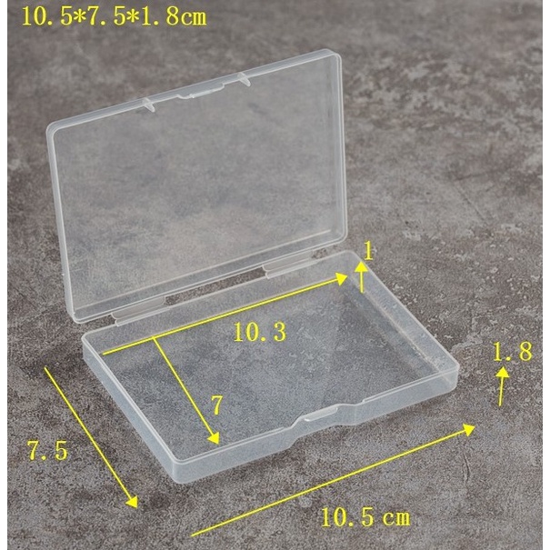 Hộp Nhựa PP size 105x75x18mm Trong Suốt có nắp đựng sản phẩm, Trang Sức, Tai Nghe, Vật Nhỏ, Đa Năng, tiện dụng