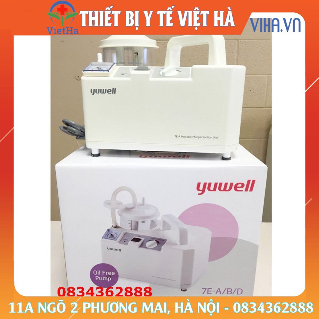 Máy hút dịch, hút đờm 1 bình Yuwell 7E-A