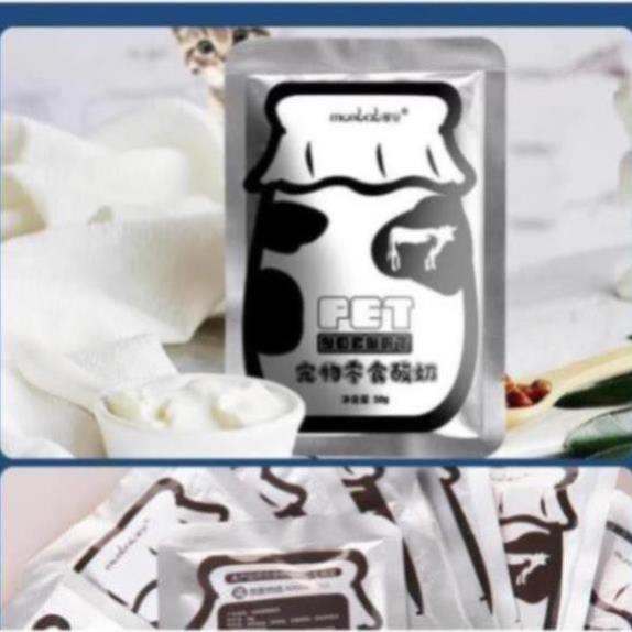 (1 gói) Sữa cho chó mèo (2 loại) Bio Milk (100gr bột) và sữa chua cho chó mèo biếng ăn (50ml nước)