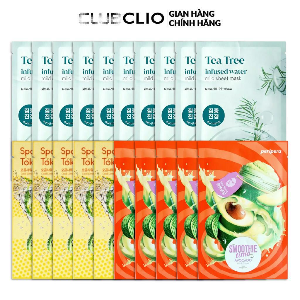Combo 20 Mặt Nạ Giấy Dưỡng Ẩm, Làm Sáng Da Goodal (TEA TREE,Cool Lime,Avocado) 18g