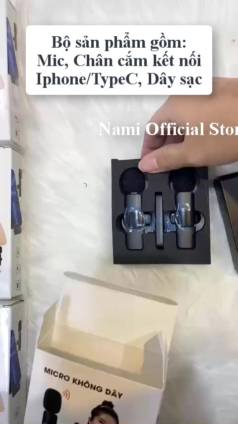 Micro Không Dây Nami Thu Âm Lọc Tiếng Ồn Tương Thích Nhiều Thiết Bị | BigBuy360 - bigbuy360.vn