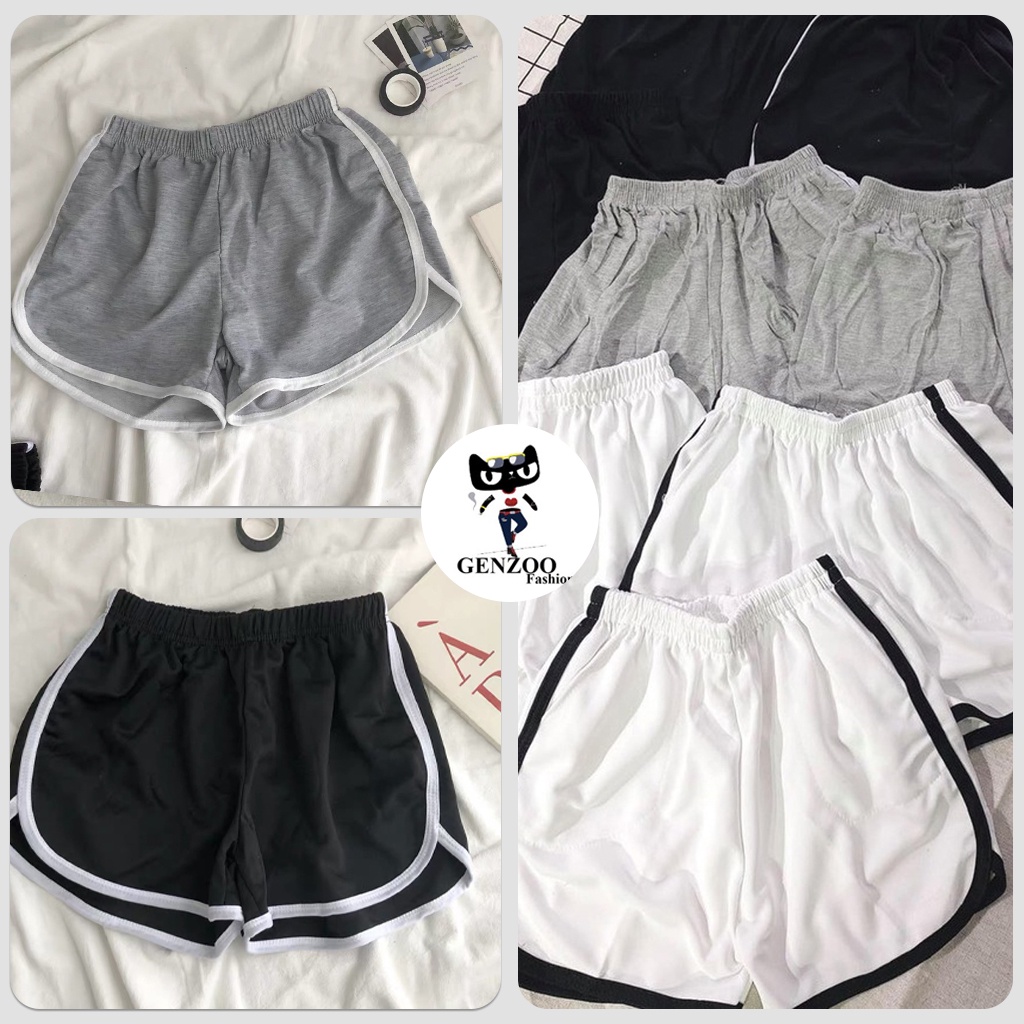 [Mã FAMARAL1 giảm 10K đơn 50K] Quần Short Viền Đùi Shorts thể thao dáng ngắn năng động trẻ trung Ulzzang HOT_GENZOO