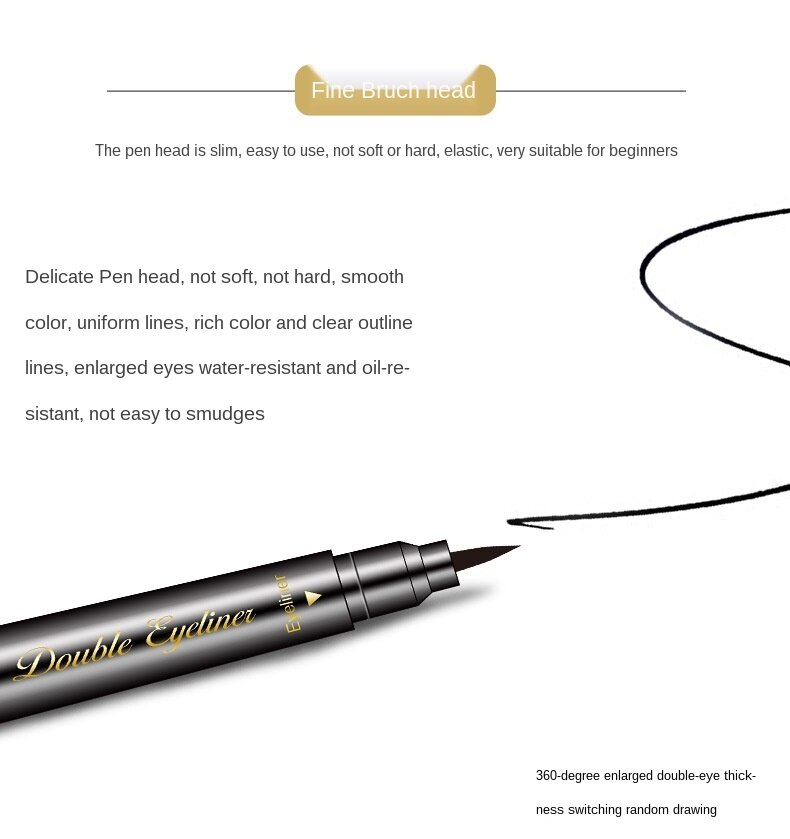 [Hàng mới về] Bút Kẻ Mắt Màu Đen Chống Thấm Nước Chống Dầu Không Dễ Phai | BigBuy360 - bigbuy360.vn