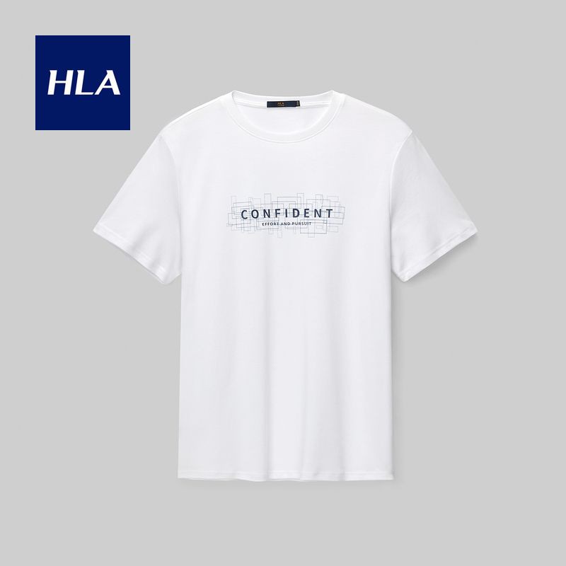 Áo Thun Nam Tay Ngắn HLA Shurou cotton short-sleeved T-shirt