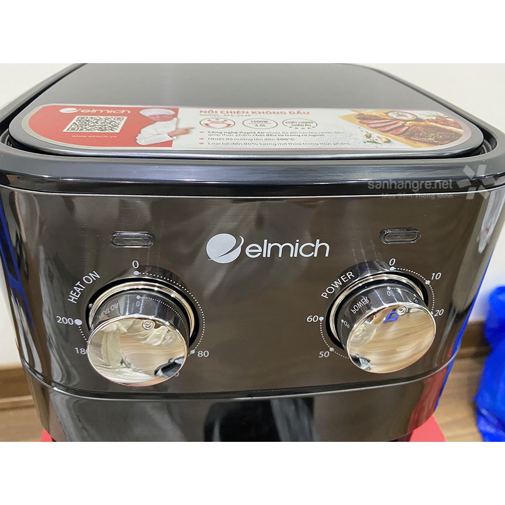 Nồi chiên không dầu Elmich AFE-3948 dung tích 3.5 lít 1500W xuất xứ CH Séc hàng chính hãng, bảo hành 25 tháng