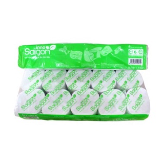 Lốc 10 cuộn giấy vệ sinh sài gòn có lõi/ không lõi