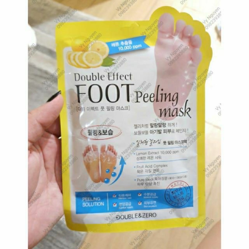 Mặt nạ tẩy tế bào da chết chân Double Effect Foot Feeling Mask