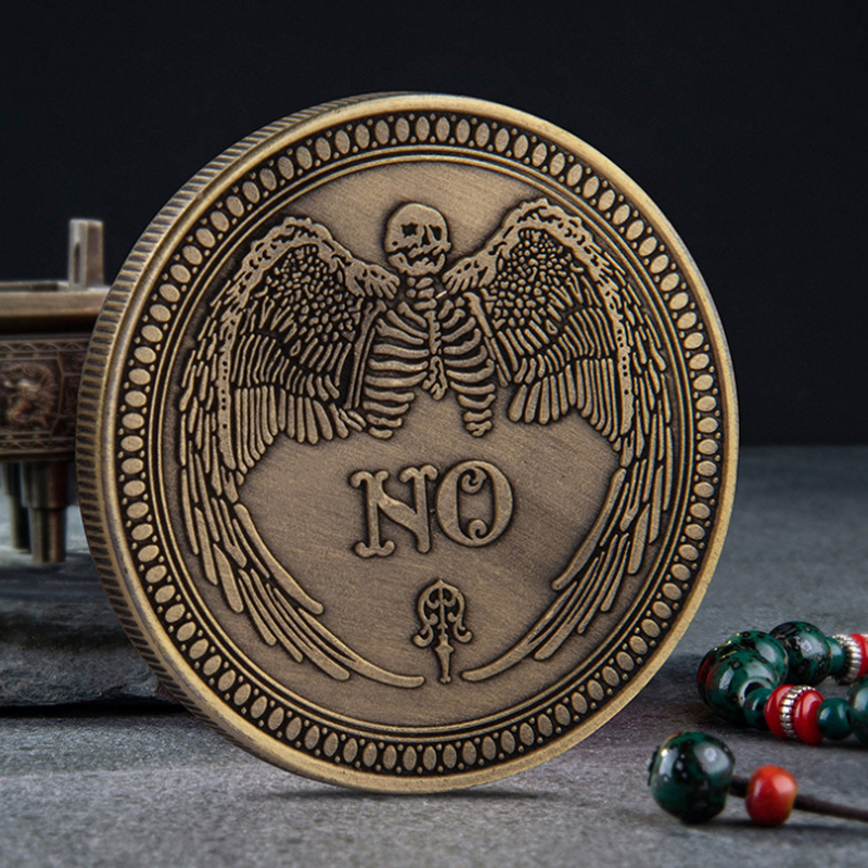 Đồng Xu In Chữ Yes / No Uija Phong Cách Ma Mị Chính Hãng