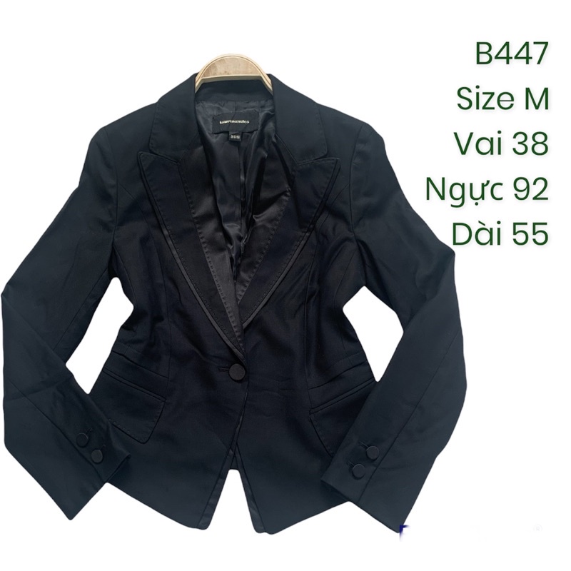 Áo khoác vest/blazer nữ B447 form công sở 2hand Hàn si tuyển