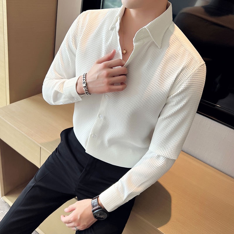 Áo sơ mi nam Trắng kiểu đẹp công sở hàn quốc cao cấp, sơ mi đen nam form rộng , màu xanh bule thời trang hiện đại