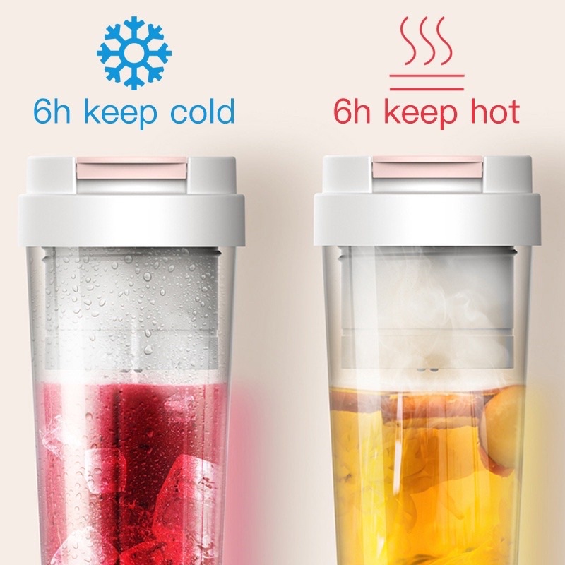 Máy Xay Sinh Tố Cầm Tay kiêm cốc giữ nhiệt inox Xiaomi DEM Nu90 - Giữ nhiệt, xay sinh tố, bình nước chỉ trong 1 sản phẩm