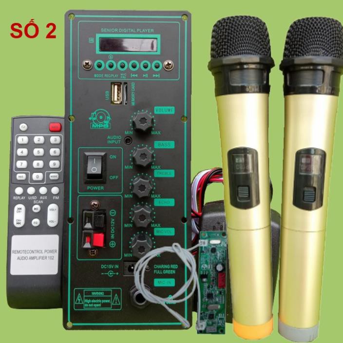 Mạch loa kéo HA8622 2 kênh kèm mic kèm micro