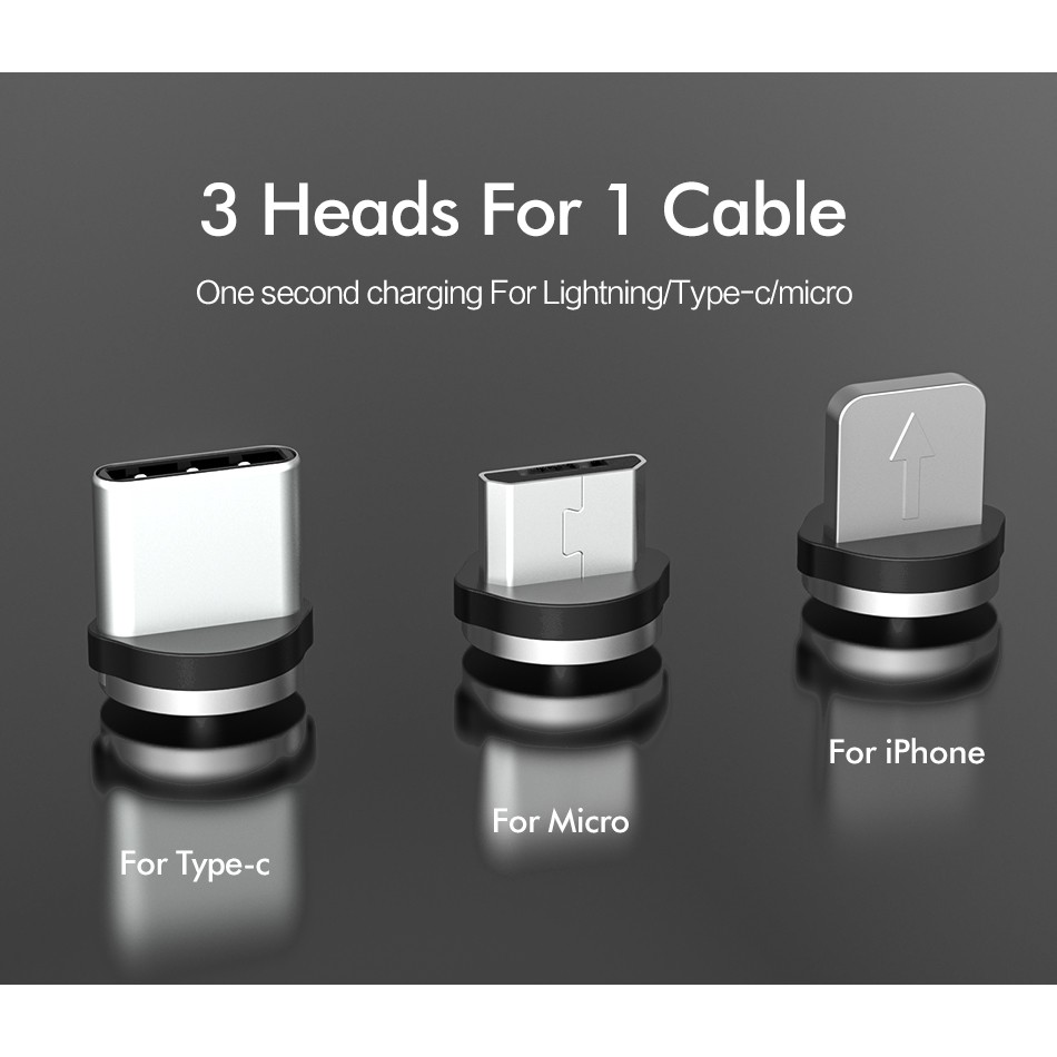 Dây Cáp Sạc USB Loại C Đầu Nam Châm Dành Cho Điện Thoại Di Động
