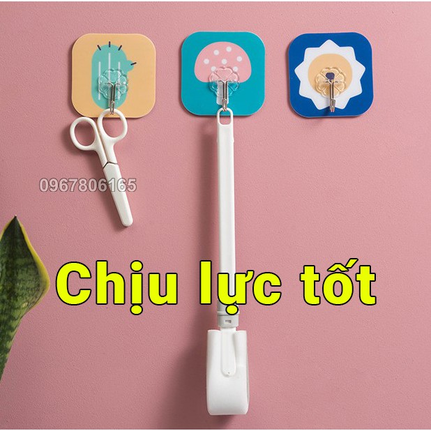 Móc dán treo tường siêu dính, chịu lực tốt hình dáng ngộ nghĩnh