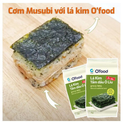 [Thùng 24 lốc] lá kim tẩm dầu Oliu lốc 3 O'Food