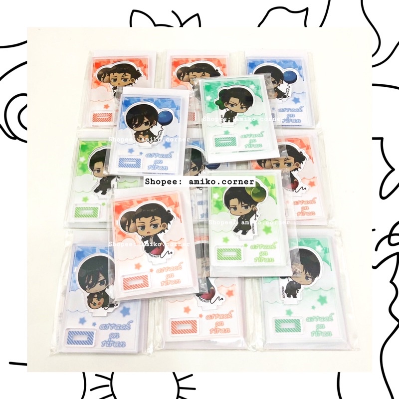 Standee AOT Chibi Ver nguyên seal hàng chính hãng