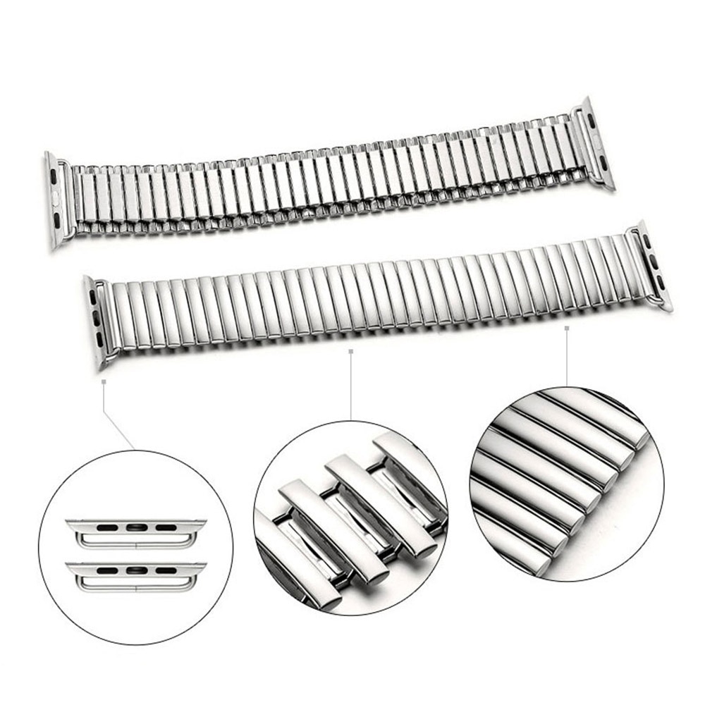 Dây Đeo Đồng Hồ Bằng Thép Không Gỉ Cho Apple Watch 44mm 40mm 42mm 38mm Series 6 Se 5 4 3 2