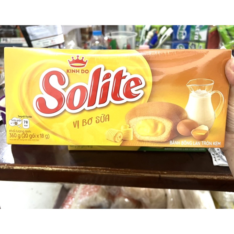 Bánh Bông Lan Cuốn Solite 360g Kinh Đô