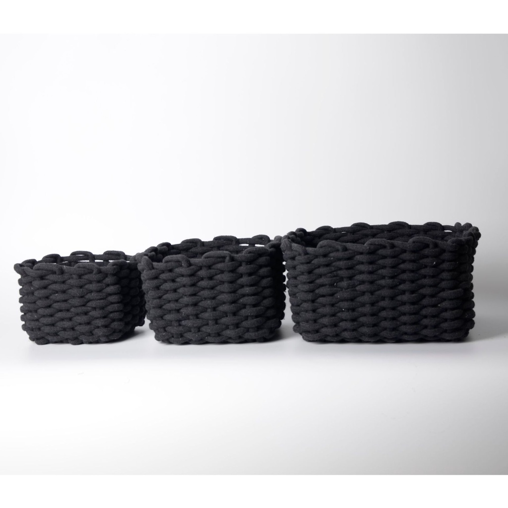 Giỏ Đan Sợi Cotton Phong Cách Bắc Âu Đơn Giản Sắp Xếp Đồ Chơi / Mỹ Phẩm / Đồ Dùng Để Bàn