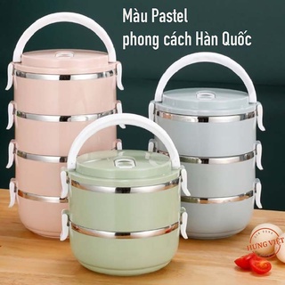 Cặp lồng cơm lúa mạch 4 tầng giữ nhiệt