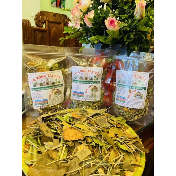 (lá mới) Gói xông - tắm giải cảm 500gr -1 kg