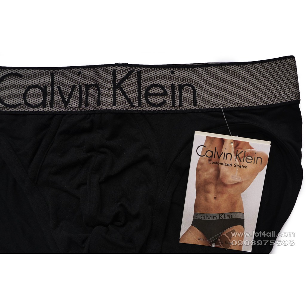 [AUT.] Quần lót nam Calvin Klein NB1294 Customized Stretch Hip Brief Black