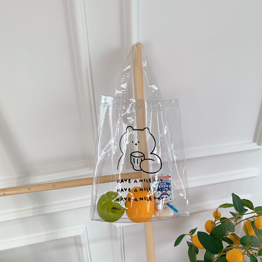 Túi xách thời trang trong suốt họa tiết dễ thương dành cho nữ | BigBuy360 - bigbuy360.vn