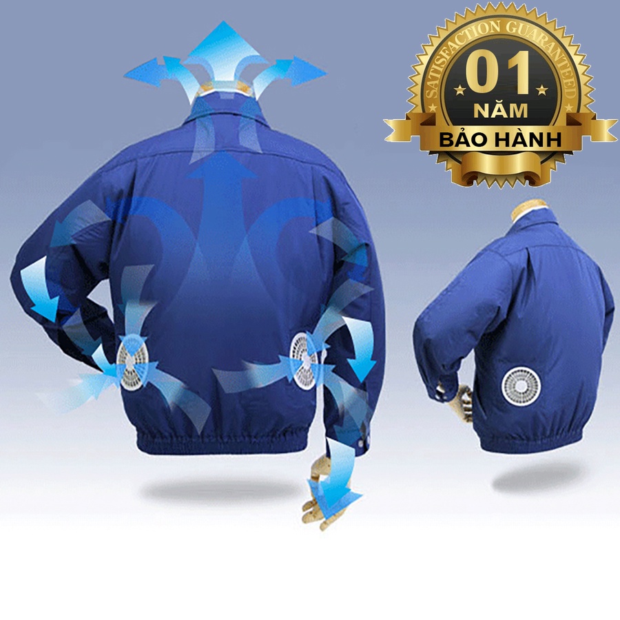 Áo điều hòa, Áo quạt gió Công Nghệ Nhật Bản 16000 mAh chạy 10-14 giờ, siêu mát 💥 tặng đá khô . BẢO HÀNH UY TÍN 12m