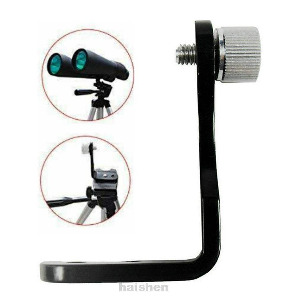 1/4 Inch Accessories Photography Universal Connector Tripod Mount Binocular Telescope L Shaped Conversion Bracket