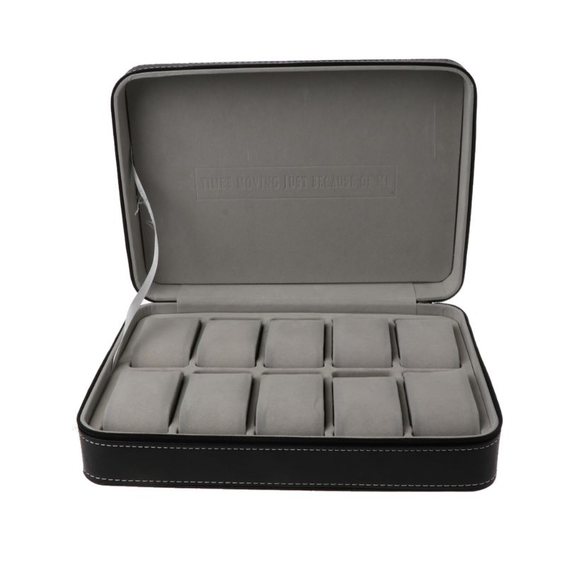Hộp Đựng Đồng Hồ 10 Ngăn Bằng Da PU Sang Trọng