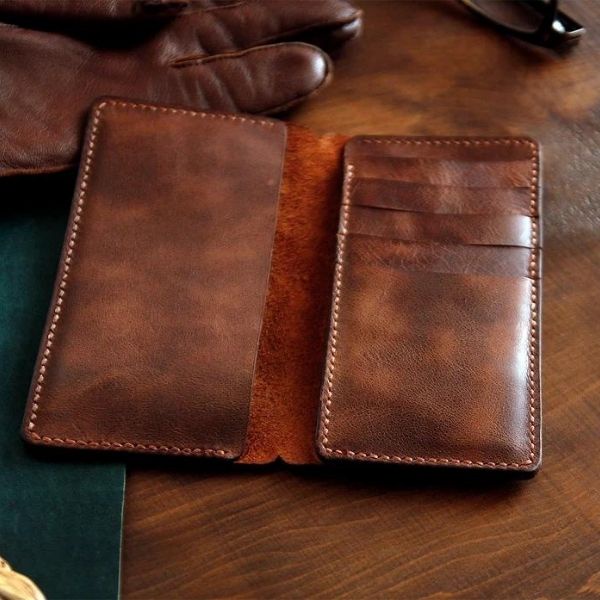 Ví da nam, nữ. Ví cầm tay da bò sáp ngựa điên_vd03