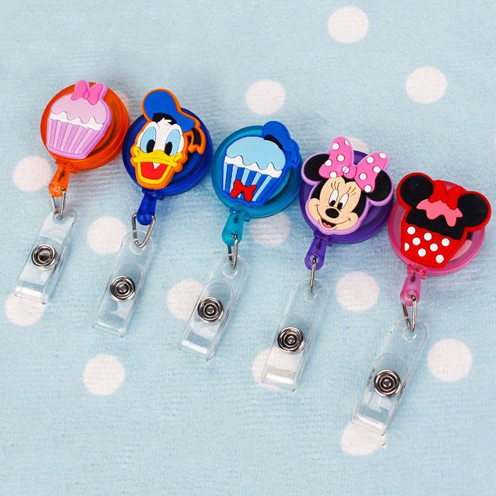 Giá Đỡ Thẻ Tên Có Thể Thu Gọn Họa Tiết Mickey / Minnie Dễ Thương Cho Học Sinh