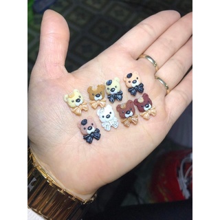 set 5 phụ kiện gấu nơ bột (màu ngẫu nhiên)