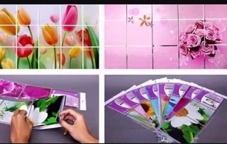 SET 2 TẤM DECAL DÁN BẾP CÁCH NHIỆT