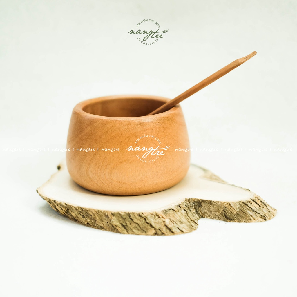 Chén gỗ trang trí đồ ăn, bát gỗ decor - Decorative wooden bowls