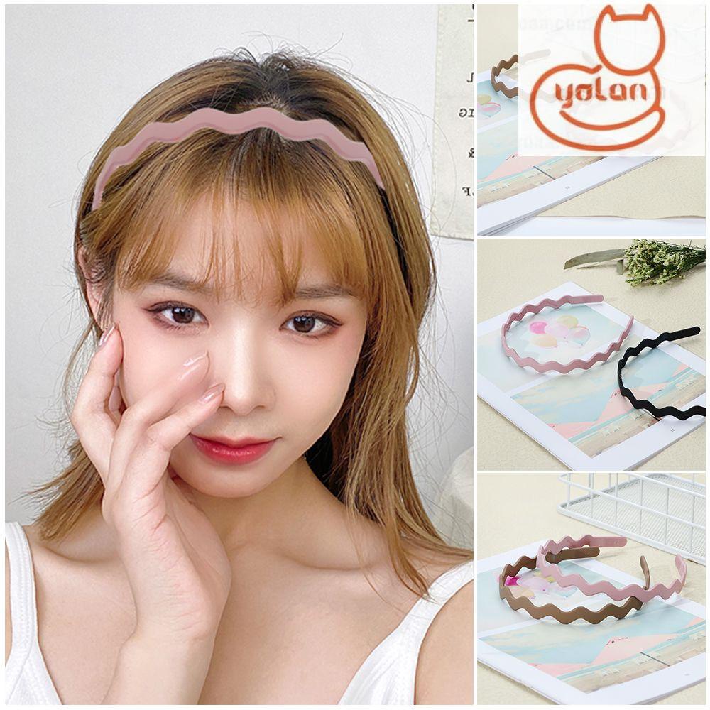 Băng Đô Cài Tóc Bằng Nhựa Chống Trượt Nhiều Màu Sắc Thời Trang Hàn Quốc Cho Nữ