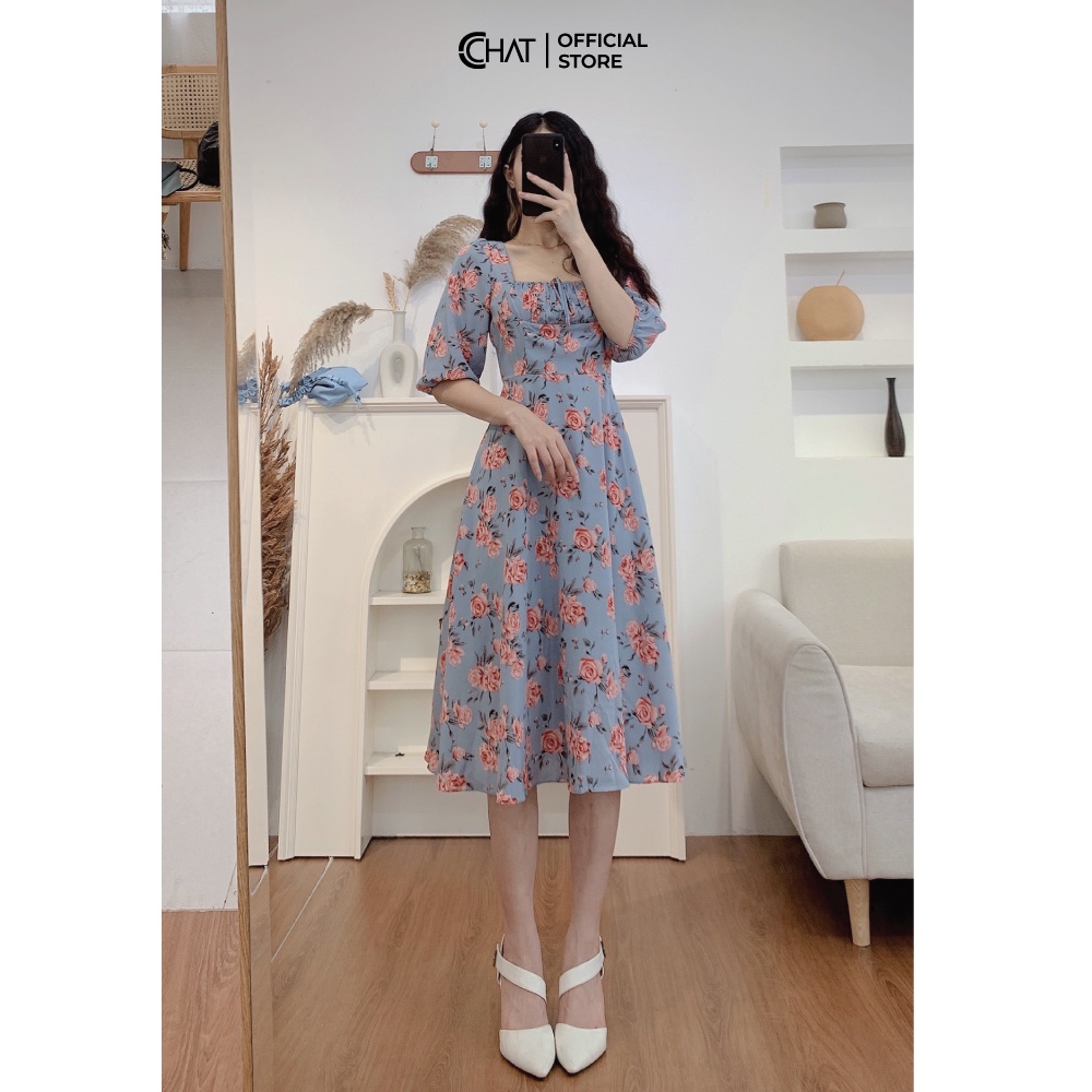 Váy nữ nhún ngực bản eo to CCHAT | BigBuy360 - bigbuy360.vn