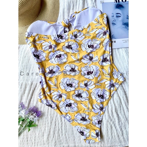 Bikini đồ bơi 1 mảnh họa tiết mùa hè cúp đệm k dây cực sexy hàng Z.A.F.U.L chính hãng