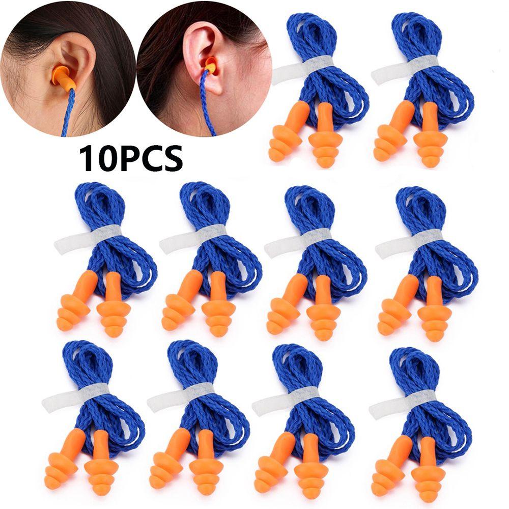 MELODG Set 10 Nút Bịt Tai Chống Ồn Chống Nước Hình Cây Thông Giáng Sinh Bằng Silicone Mềm
