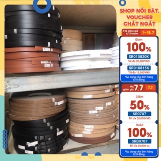 Nẹp gỗ nhựa dán cạnh màu trắng, vân gỗ các loại, nẹp pvc vân gỗ