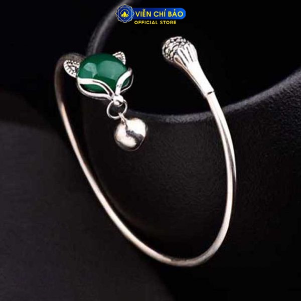 Lắc tay nữ hồ ly cửu vỹ thiên hồ đính đá bạc thời trang phụ kiện trang sức nữ Viễn Chí Bảo L000056