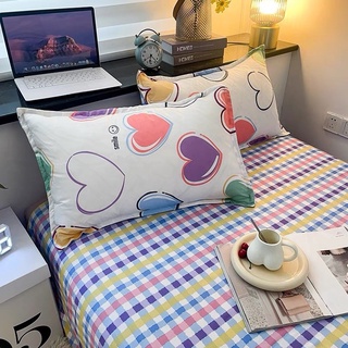 Bộ Drap & Chăn Phao Cotton Poly Tim Smile