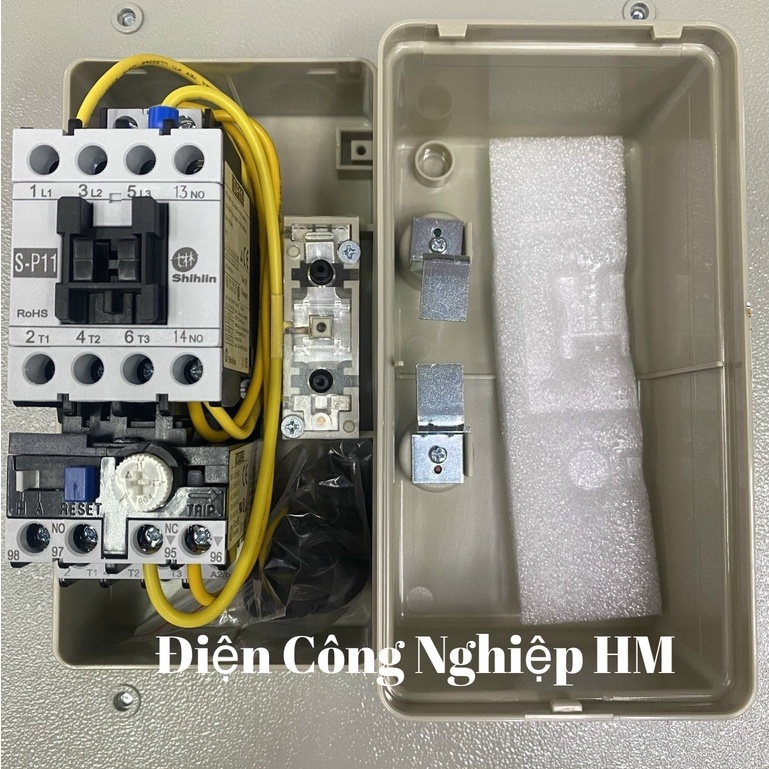 Khởi Động Từ Hộp 11A 3 Pha Shihlin MS-P11PBE, Điện Áp Cuộn Hút 220V và 380V HÀNG CHÍNH HÃNG