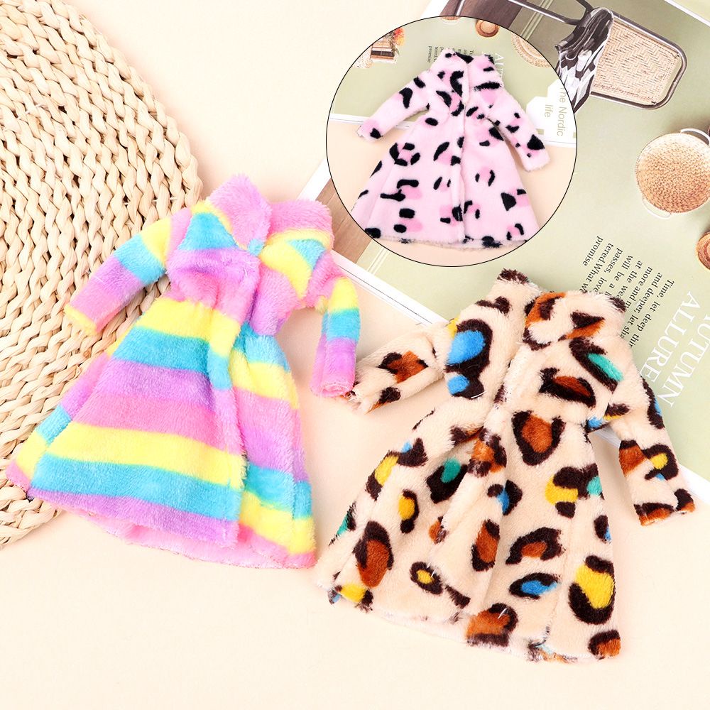 Đầm dài nhiều màu thời trang mùa đông cho búp bê 27-29cm