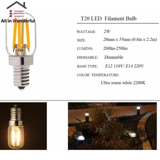 Bóng Đèn LED T20 E14 E12 Gắn Tủ Lạnh