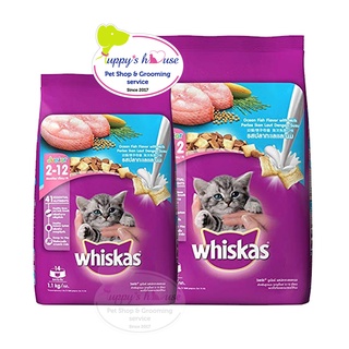 WHISKAS_thức ăn hạt cho mèo con_ túi 1,1kg_tặng kèm 02 gói pate whiskas (đến khi hết hàng)