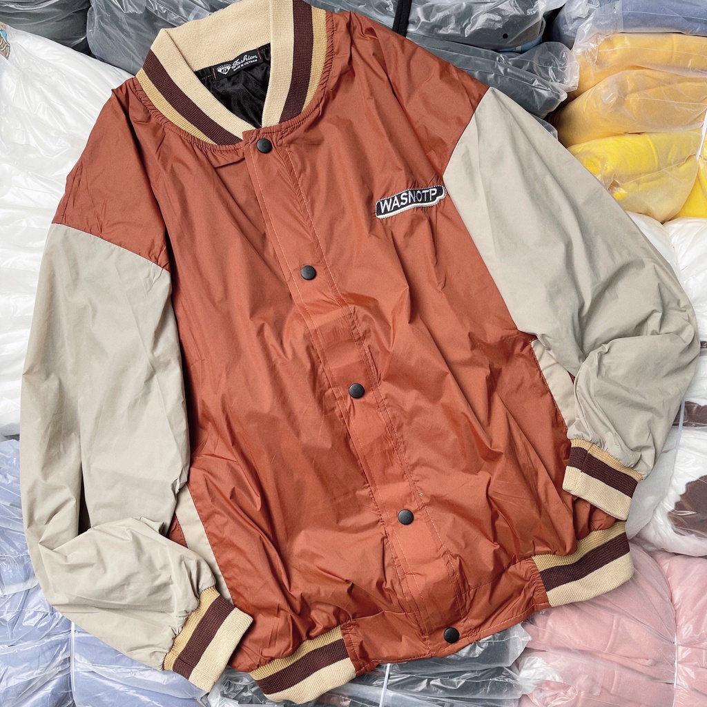 [Ảnh Thật]Áo Bomber Dù WAS 2 Lớp Dày Dặn❤️Áo Khoác Dù 2 Lớp Unisex Wasnotp Unisex Nam Nữ Couple