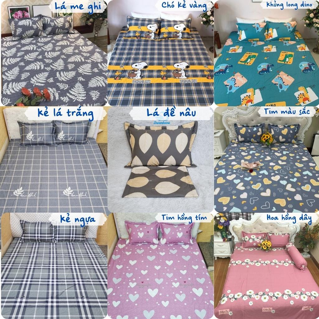 bộ ga trải giường bo chun 4 món Cotton hàn , drap giường cotton 100% dày dặn thoáng mát màu sắc đa dạng bắt mắt siêu hot